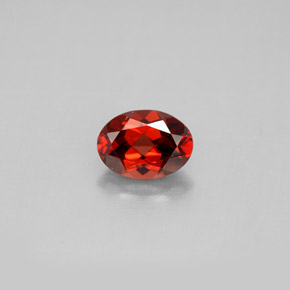 Granada Almandina Vermelho escuro Natural 1.06ct, Corte Oval, VVS