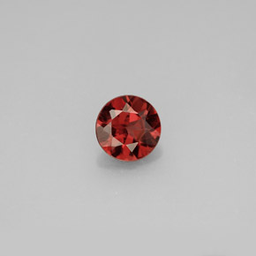 Granada almandina vermelho natural 0,96ct, corte redondo, VS