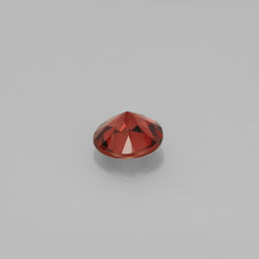Granada almandina vermelho natural 0,96ct, corte redondo, VS