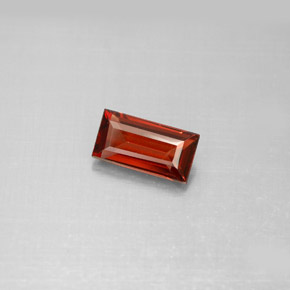 Granada almandina vermelho natural 1,10ct, baguete, VS
