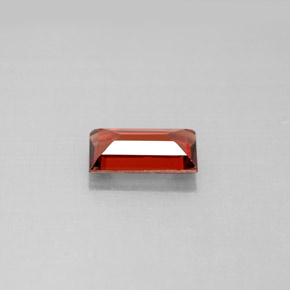 Granada almandina vermelho natural 1,10ct, baguete, VS