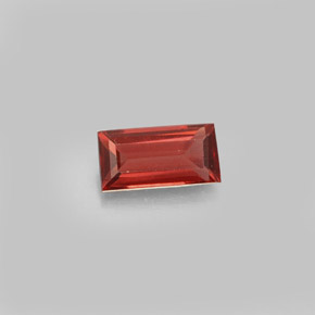 Granada Almandina Laranja Vermelho Natural 1.17ct, baguete, VS