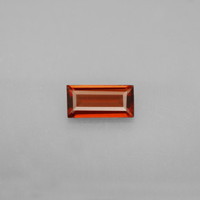 Granada Almandina Laranja Vermelho Natural 0.71ct, baguete, VS