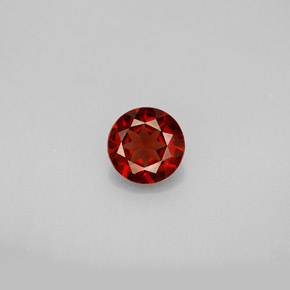 Granada Almandina Laranja Vermelho Natural 0.87ct, Corte Redondo, VVS-VS