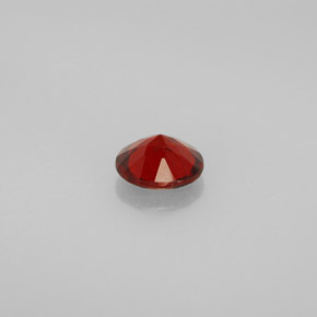 Granada Almandina Laranja Vermelho Natural 0.87ct, Corte Redondo, VVS-VS
