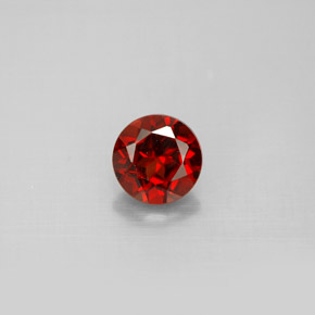 Granada Almandina Vermelho escuro Natural 1.20ct, Corte Redondo, VS