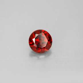 Granada Almandina Vermelho escuro Natural 1.20ct, Corte Redondo, VS