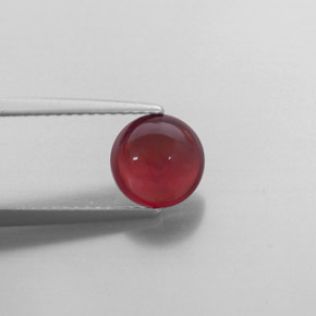 Granada almandina vermelho natural 2,08ct, transparente, transparente/translúcido