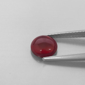 Granada almandina vermelho natural 1,68ct, transparente, transparente/translúcido