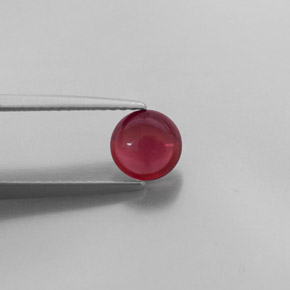 Granada almandina vermelho natural 1,40ct, transparente, transparente/translúcido