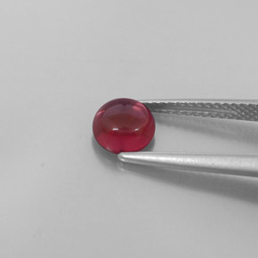 Granada almandina vermelho natural 1,40ct, transparente, transparente/translúcido