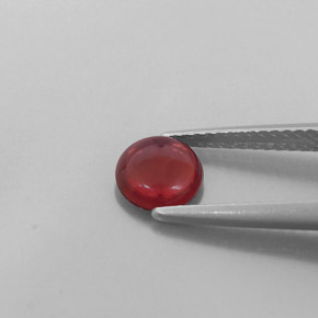 Granada almandina vermelho natural 0,95ct, transparente, transparente/translúcido