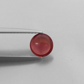 Granada almandina vermelho natural 0,95ct, transparente, transparente/translúcido