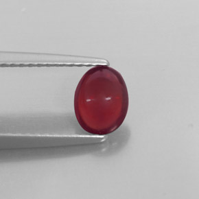 Granada almandina vermelho natural 0,84ct, transparente, transparente/translúcido