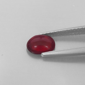 Granada almandina vermelho natural 0,84ct, transparente, transparente/translúcido