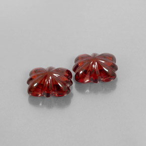 Pedras preciosas de granada almandina vermelho natural de  ct, transparente, transparente/translúcido