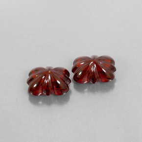 Pedras preciosas de granada almandina vermelho natural de  ct, transparente, transparente/translúcido