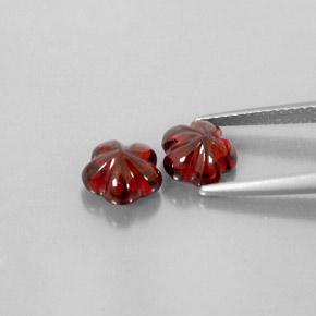 Pedras preciosas de granada almandina vermelho natural de 3,57 ct, transparente, transparente/translúcido