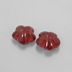 Pedras preciosas de granada almandina vermelho natural de  ct, transparente, transparente/translúcido