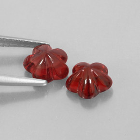 Pedras preciosas de granada almandina vermelho natural de  ct, transparente, transparente/translúcido