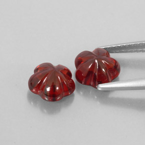 Pedras preciosas de granada almandina vermelho natural de  ct, transparente, transparente/translúcido