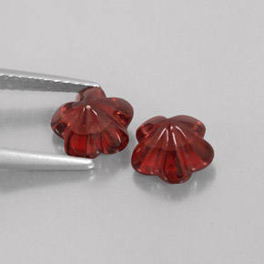 Pedras preciosas de Granada Almandina Vermelho escuro natural de  ct, Transparente, Transparente/Translúcido