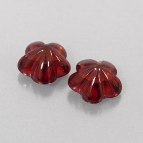 Pedras preciosas de granada almandina vermelho natural de  ct, transparente, transparente/translúcido