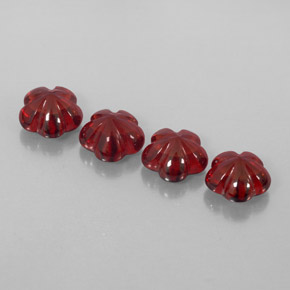 Pedras preciosas de granada almandina vermelho natural de  ct, transparente, transparente/translúcido
