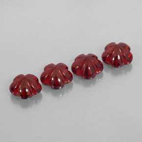 Pedras preciosas de granada almandina vermelho natural de  ct, transparente, transparente/translúcido