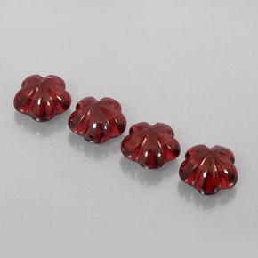 Pedras preciosas de granada almandina vermelho natural de  ct, transparente, transparente/translúcido