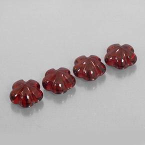 Pedras preciosas de granada almandina vermelho natural de  ct, transparente, transparente/translúcido