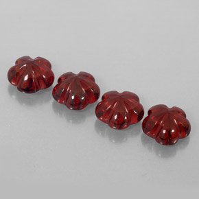 Pedras preciosas de granada almandina vermelho natural de  ct, transparente, transparente/translúcido
