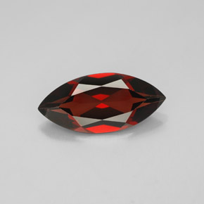 Granada almandina vermelho natural 2,97ct, marquise, VVS-VS