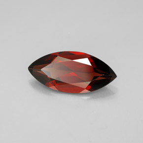 Granada almandina vermelho natural 2,97ct, marquise, VVS-VS
