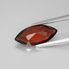 Granada almandina vermelho natural 2,97ct, marquise, VVS-VS