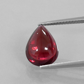 Granada Almandina Vermelho escuro Natural 4.76ct, Transparente, Transparente/Translúcido