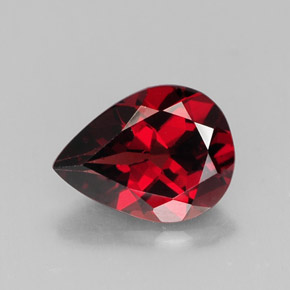 Granada Almandina Vermelho escuro Natural 1.81ct, Formato de pêra, VS