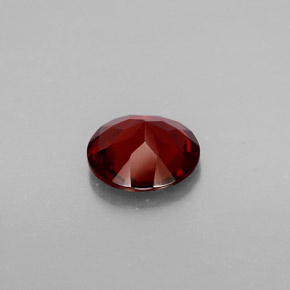 Granada Almandina Vermelho escuro Natural 1.24ct, Corte Redondo, VVS-VS