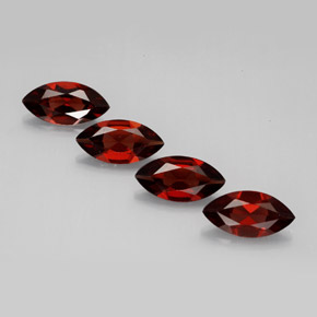 Pedras preciosas de granada almandina vermelho natural de  ct, marquise, VVS-VS
