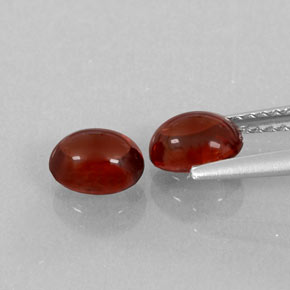Pedras preciosas de granada almandina vermelho natural de  ct, transparente, transparente/translúcido