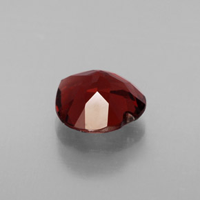 Granada almandina vermelho natural 1,50ct, formato de coração, VVS