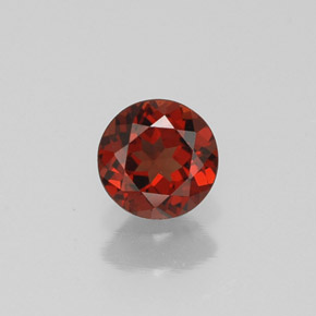 Granada Almandina Vermelho Natural 0.52ct, Corte Redondo, VVS-VS