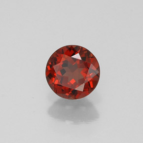 Granada Almandina Vermelho Natural 0.52ct, Corte Redondo, VVS-VS