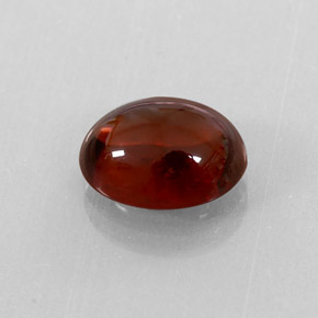 Granada almandina vermelho natural 3,38ct, transparente, transparente/translúcido