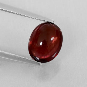 Granada Almandina Vermelho escuro Natural 2.32ct, Transparente, Transparente/Translúcido