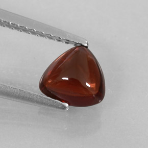 Granada almandina vermelho natural 1,17ct, transparente, transparente/translúcido