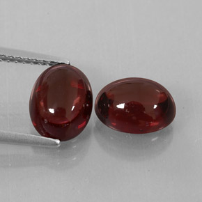 Pedras preciosas de granada almandina vermelho natural de  ct, transparente, transparente/translúcido