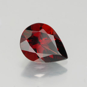 Granada Almandina Vermelho escuro Natural 1.59ct, Formato de pêra, VVS