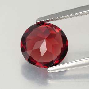 Granada Almandina Vermelho escuro Natural 2.16ct, Corte Redondo, VVS
