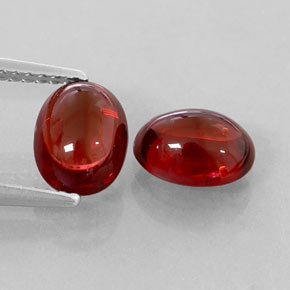 Pedras preciosas de Granada Almandina Vermelho escuro natural de  ct, Transparente, Transparente/Translúcido